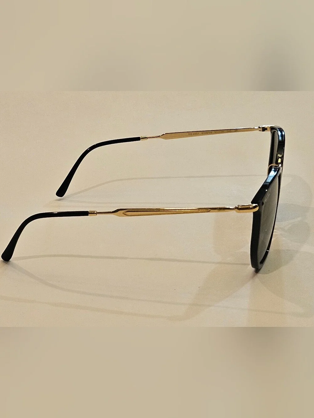 RAY-BAN RB 4451 6306/58 53-20 145 P Black & Gold Sunglasses Polarized Lenses